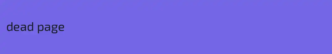 dead page